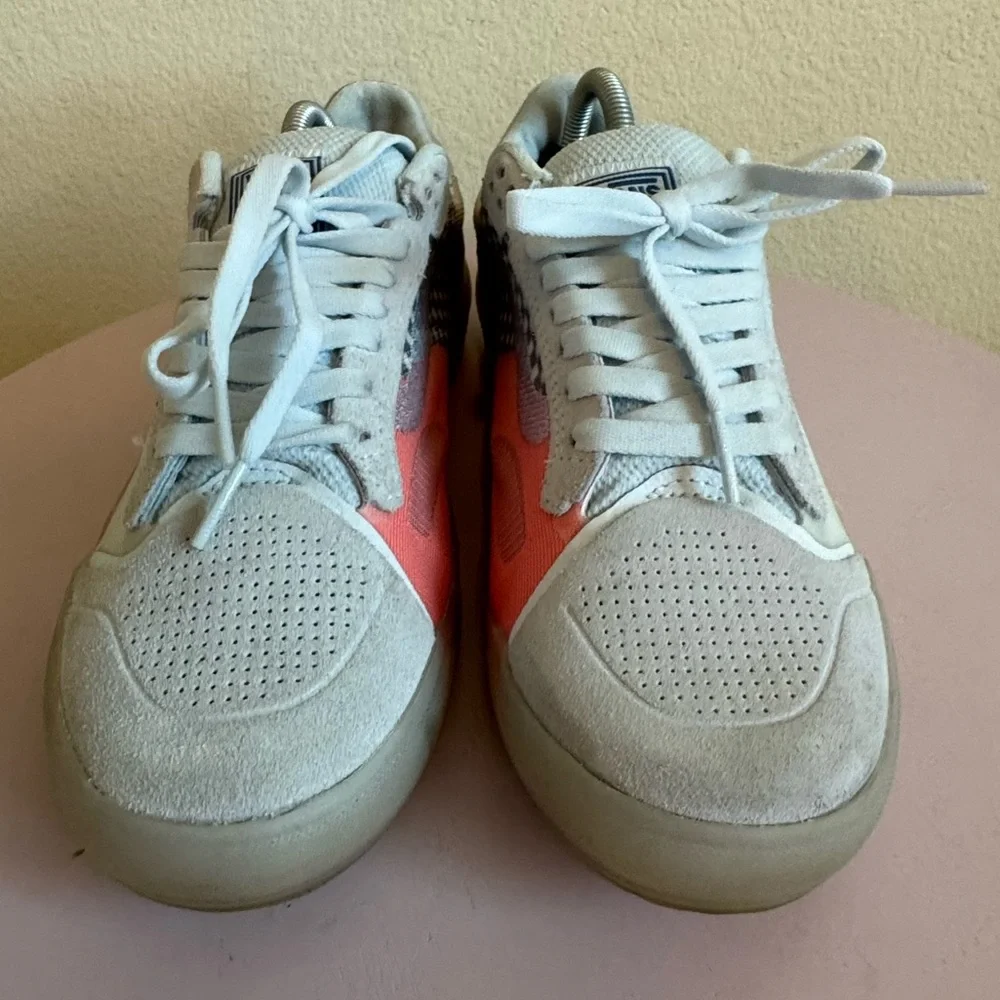 Vans Evdnt Ultimate Waffle Light Gray and Blue Casual Sneakers Womens size 7